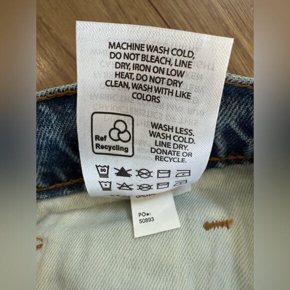 NWT Reformation Nila Long Midi Denim Skirt In Galway Wash Size 23 - Picture 8 of 11